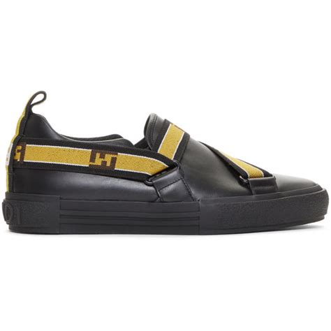 fendi logo strap sneakers